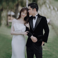 White Bridesmaid Dresses: Wedding Dress Strapless Bride Dress Door Boho
