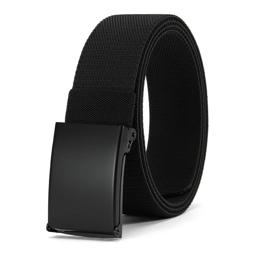 Men Female Belts Military Nylon Adjustable Belt Outdoor Travel Tactical Waist Belt with Plastic Buckle for Pants 125cm