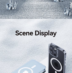 Magnetic Transparent Case For iPhone 15 14 13 Pro Max Case For Magsafe Wireless Charge Shockproof Cover Anti-fall