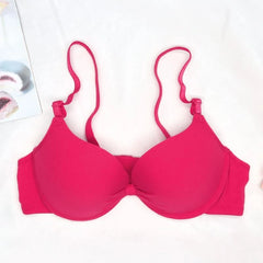 Bras for Women Cotton Deep V Underwire Ladies Brassiere Push Up Lingerie