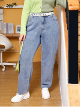 Plus Size Jeans for Women Stretchy High Waisted Jeans 7XL Loose Boyfriend Jean