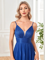 Homecoming Dresses: Elegant A-line Evening Dress Floor Length Backless Formal