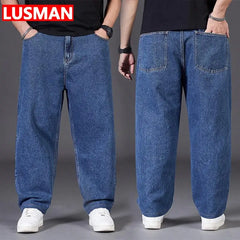 Plus Size Jeans for Men Pantalones Vaqueros Hombre Wide Leg Jeans