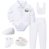 Baptism Outfit Boy Infant Baby Church Christening Suit Toddler White Blessing Set Newborn Easter Birthday Party Gift Clothes