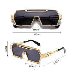 Sunglasses For Men Square Vintage Punk Fashion Glasses Retro