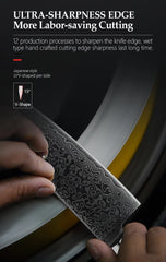 5"Inch Utility Knife Profesional Japanese Damascus Steel Kitchen Knife