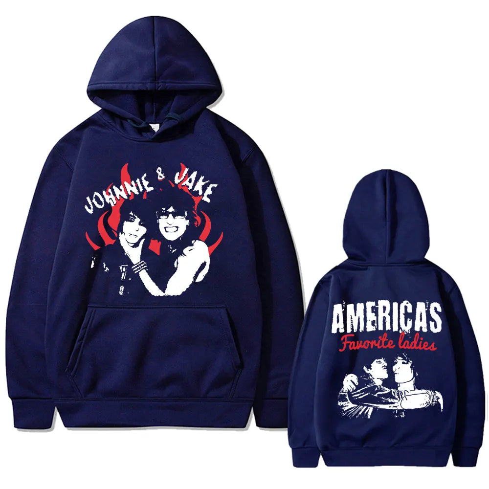 America's Favorite Ladies Jake Webber and Johnnie Guilbert Graphic Hoodie Men
