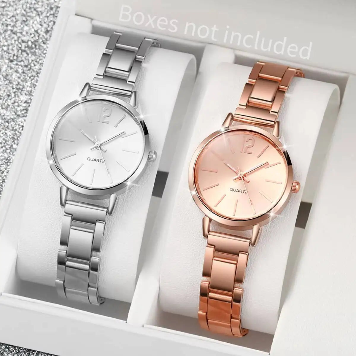 1/2/3PCS Simple Dial Women Quartz Watch Fashion Small Ladies Wristwatch Reloj Mujer Girls Clock Gift(Without Box)