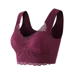 Seamless Large Size Underwear Women's Small Breasts Gather No Steel