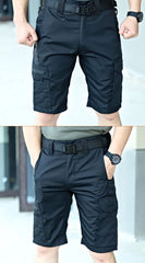 Men Cargo Shorts Quick Dry Tactical Short Pants Multi-Pocket Shorts Men's