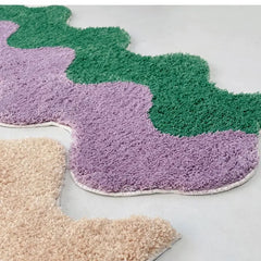 Fluffy Tufting Carpet Room Bedside Floor Mat Rug Anti Slip Bathroom Carpet