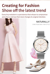 1.27inch AMOLED Women's Smart Watch Custom Watch Face Smartwatch Ladies Heart Rate Monitoring Bluetooth Call Waterproof Bracelet