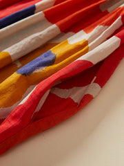 Plus Size Boho Beach Floral Summer Dress Women Cotton Ladies Dresses Loose