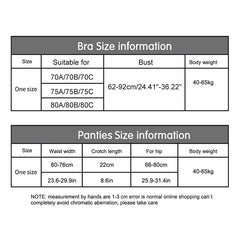 Beauty Back Women's Underwear Set Transparent Lace Push-up Lingerie Set