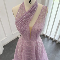 Evening wear Dresses: Lilac Evening Dresses for Women Wedding Party