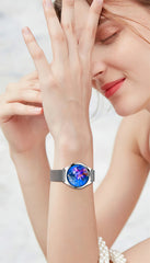 1.27inch AMOLED Women's Smart Watch Custom Watch Face Smartwatch Ladies Heart Rate Monitoring Bluetooth Call Waterproof Bracelet