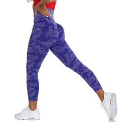 Camo Seamless Workout Leggings Butt Lift Yoga Pants Women Stretch Fitness