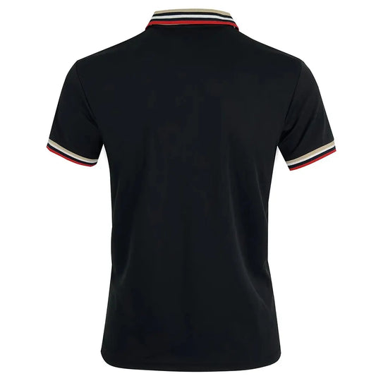 Men Summer Solid Casual Office Breathable Cotton Polo Shirt Fashion Brand Male Business High Quality Striped Short Sleeve Top