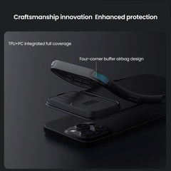 iPhone 16 Pro Max / 16 Pro Case Back Cover Slide Lens Protection Bumper Camera Protection