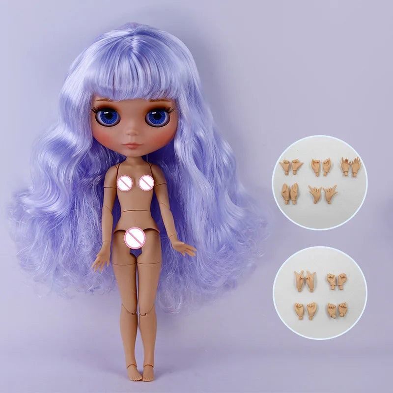 ICY DBS Blyth Doll Tan Skin Matte Face With Eyebrows Special Price 1/6 BJD JOINT body Neo Christmas Gift Anime