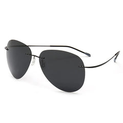 Sunglasses Men Vintage Ultralight Brand Designer Frameless Grey Photochromic