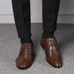 Oxford Shoes for Men Dress Shoes Formal Pointed Toe Business Wedding Dress Shoes