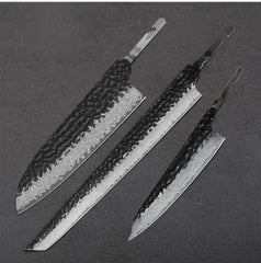1-7 Pieces Japanese Chef Knives Blank Blade DIY Damascus Steel VG10