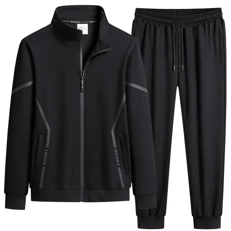 Unisex Jogging Suit MEN Plus Size 6XL 7XL 8XL Men's Tracksuit Suit New Arrive Tracksuit Mens Casual Solid Solor Sweatpant Set