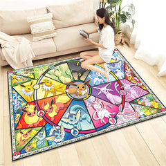 Pokemon Cartoon Carpet Rug for Living Room Bedroom Decoration Picnic Camp Kitchen