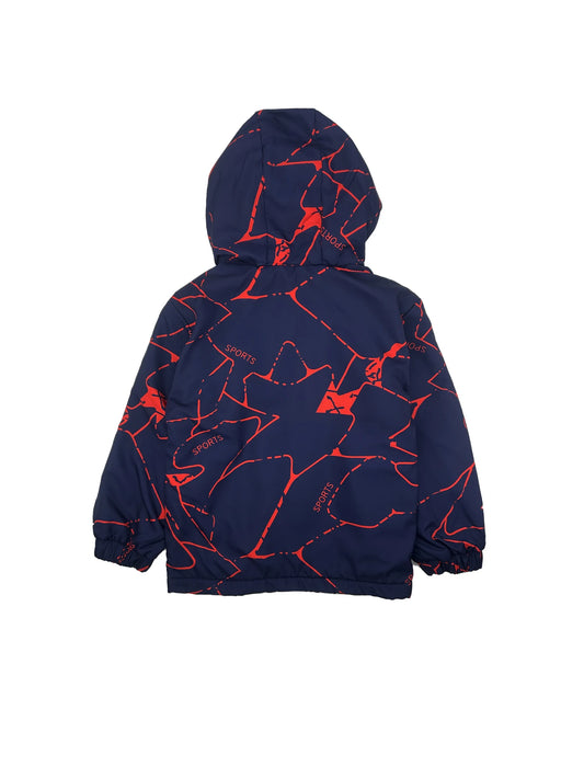 Boys Padded Punching Jacket Monogrammed Toddler Long Sleeve Hooded Zipper Jacket