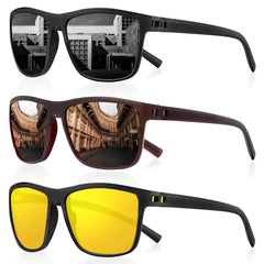 Polarized Sunglasses Men Women Retro Outdoor Sports Fishing Sun Glasses