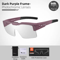 Sunglasses Flip Up Lens Polarized Glasses Fit Over Sunshade MTB Road