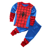 Superhero Spiderman Pyjamas Set for Toddlers Cartoon Long Sleeve Sleepwear Boys Girls Christmas Hero Cosplay Pajamas Homewear