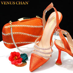 Matching Shoes and Bags: Elegant High Heels Nigeria Popular Design Ladies Shoes