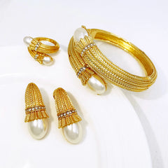 Italian Luxury Red Opal Pendant Jewelry Set For Women Wedding Jewellery Gift Daily