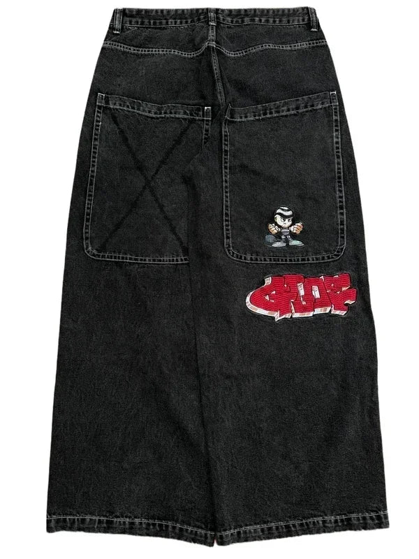 Hip Hop Jeans: Streetwear Jeans | Men Baggy Denim Pants