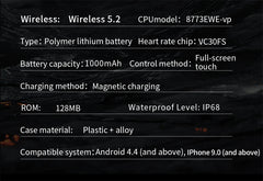 LIGE Military Smart Watch Men 1000mAh Battery Outdoors LED Flashlight Waterproof Heart Rate Sport BT Call 1.7" AMOLED Smartwatch