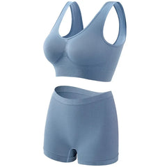 Seamless Bra Set Women Low Waist Underwear Female Tanks Bra Top