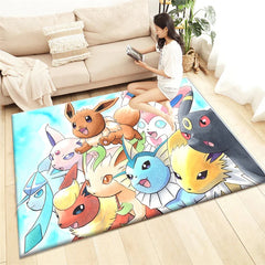 Pokemon Cartoon Carpet Rug for Living Room Bedroom Decoration Picnic Camp Kitchen