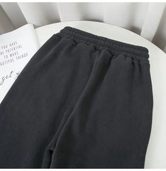 Harem Pants Women Unisex Loose Wide Leg Sweatpants High Waist Drawstring