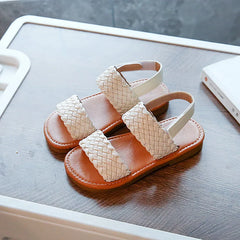 Girl Sandals Spring Summer Children Soft-soled Beach Woven Shoe Baby Fashion