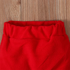 Baby Boy Girl Christmas Outfit Toddler Santa Costume Cute Santa Claus Cosplay Dress Up Clothes Xmas Coat Pant 4pcs Set