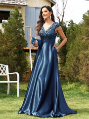 Homecoming Dresses: V Neck Green Sequin Evening Dress Cocktail Dress