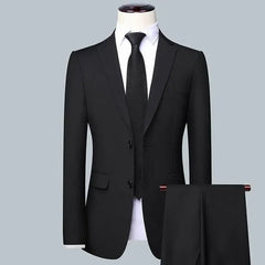 Business Suits For Men Western-style Casual Clothes Blazers Vest Pants 2-piece Set