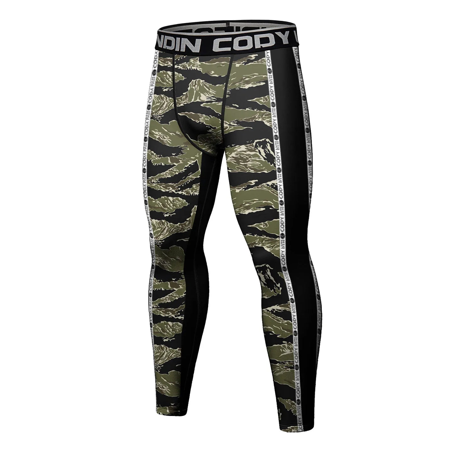 Cody Lundin Men's Jiu Jitsu Spats Stapling Compression Tights Pant Training