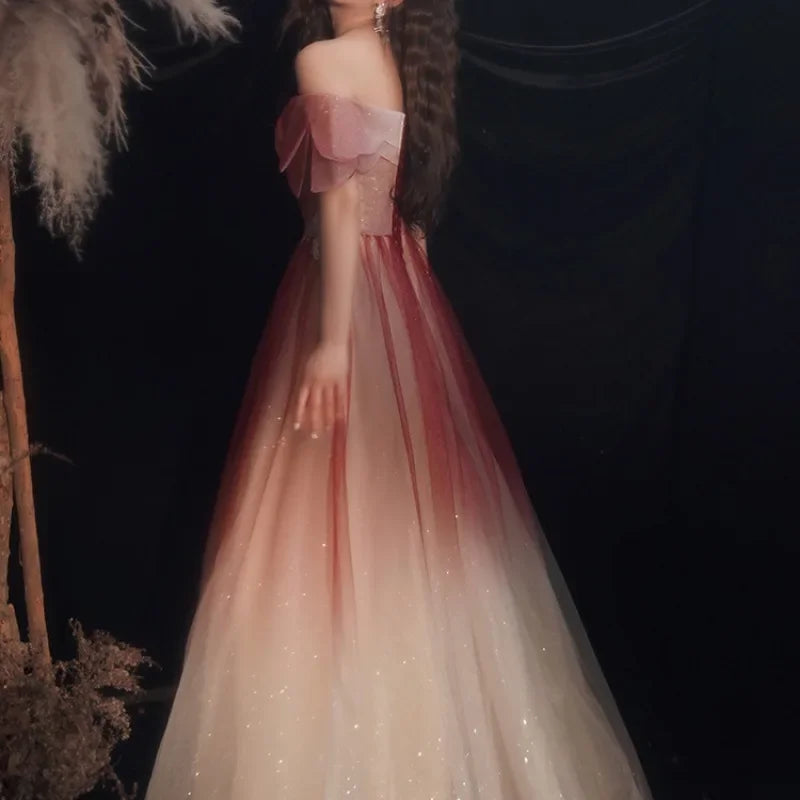 Homecoming Dresses: One-shoulder Slim Waist Wedding Party Prom Dresses