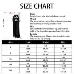 Ice Silk Wide-Leg Pants Women Cool Sweatpants Summer Thin Pleat Loose Straight Pants