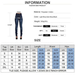 High Waist Slim Pencil Jeans 2023 Vintage Denim Pants Women
