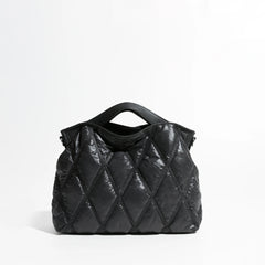 Fashion Lingge Quilted Puffer Tote Bag Designer Padded Women Handbags
