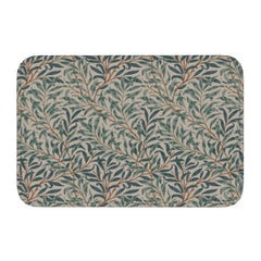 Custom William Morris Compton Floral Art Nouveau Pattern Doormat Bath Door Floor Mat